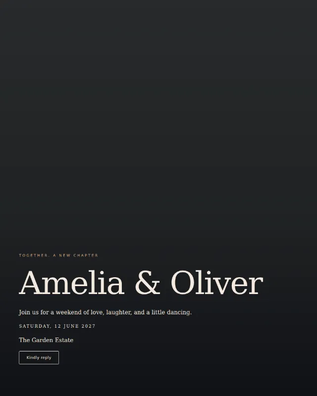 Afterglow Cinema invitation design