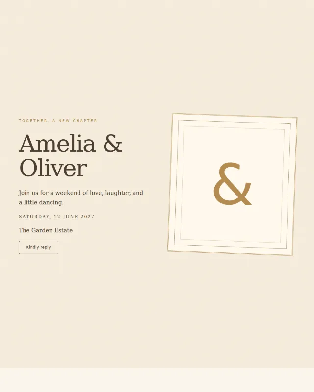 The Royal Envelope invitation design